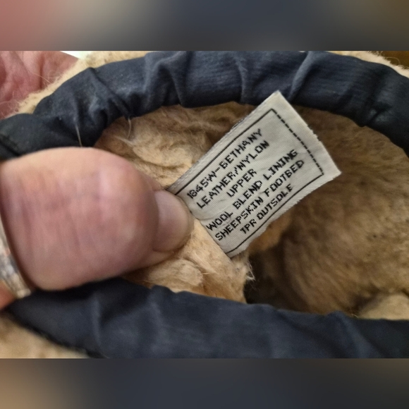 Bearpaw Bethany Brown & Navy Quilted Winter Boots - Picture 8 of 9